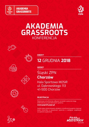 Akademia Grassroots 2018- konferencja dla trenerów piłki nożnej